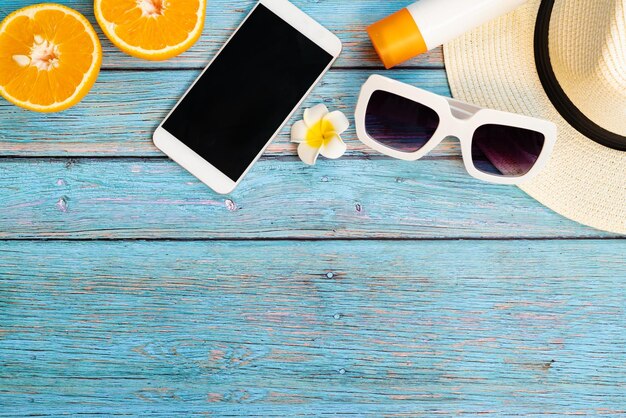 Photo directly above shot of sunglasses on table