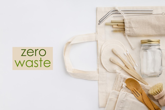 directly above shot of various objects on white background