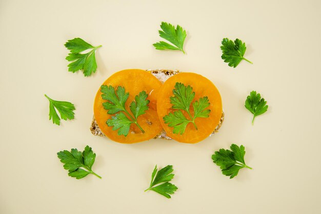 Photo directly above shot of vegetables on white background