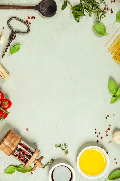 Photo directly above shot of writing slate with spices on table