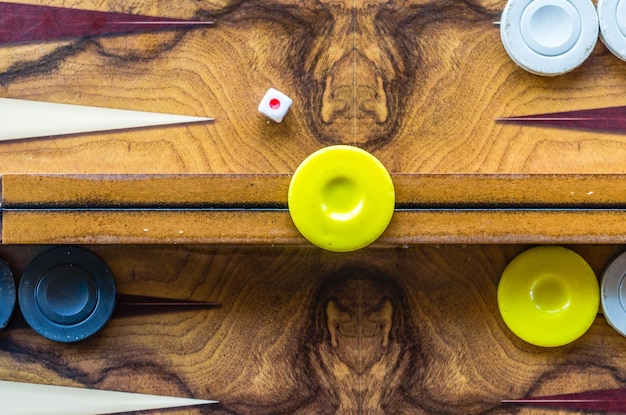 Photo directly above shot of yellow balloons on table