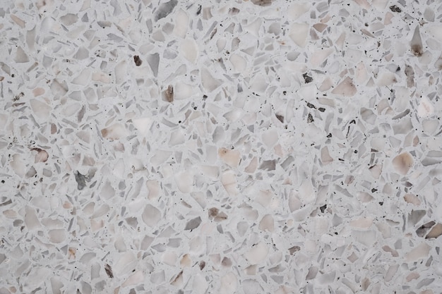 Dirty and dust on terrazzo polished stone floor and wall