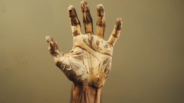 Photo dirty hands isolated on solid background