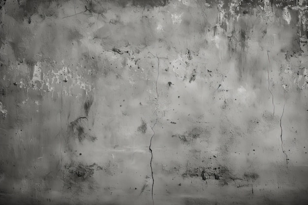 Dirty Wall Background in Monochromatic Black and White Retro Wallpaper