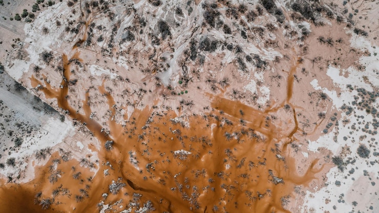 Photo dirty water on ground stock photo