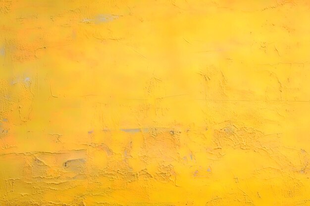 Dirty and weathered yellow concrete wall background texture