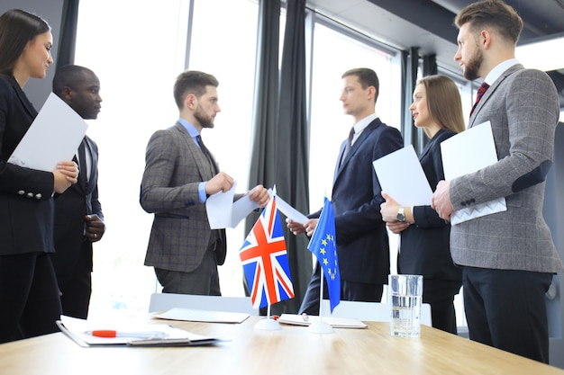 Disagreements between the leaders of the European Union and Great Britain at the meeting. Brexit