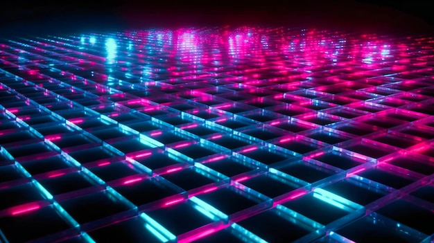 Disco achtergrond neonlichten in de nacht