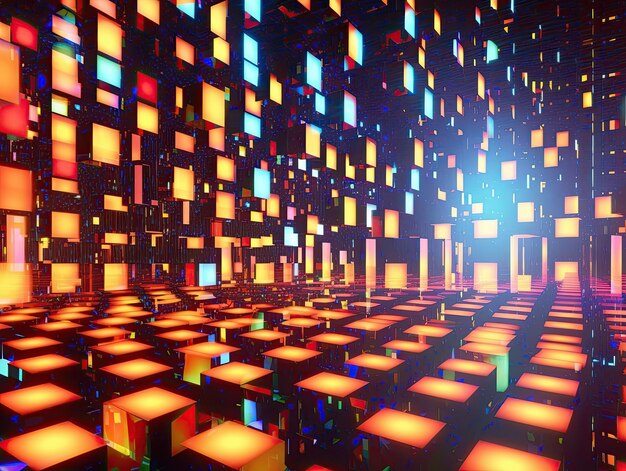 Disco background illustration generative ai