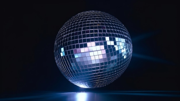 Disco ball background Illustration AI GenerativexA