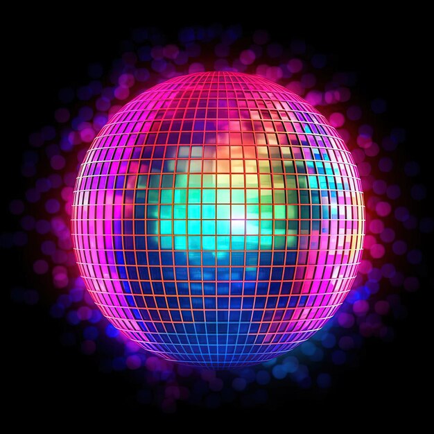 Photo a disco ball on a transparent background