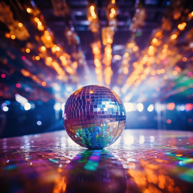 Photo disco ball vivid background