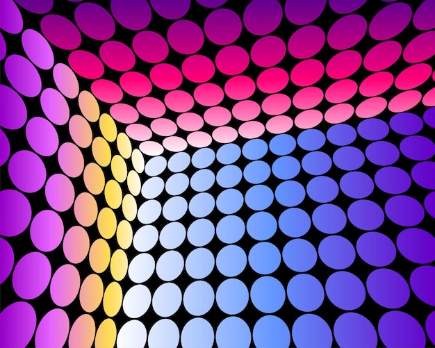 Disco colorful circles background