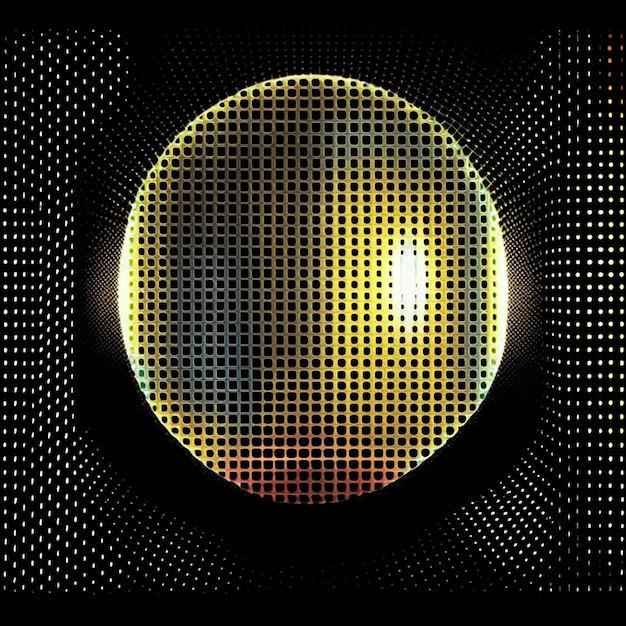 Disco light effect or halftone disco party background texture