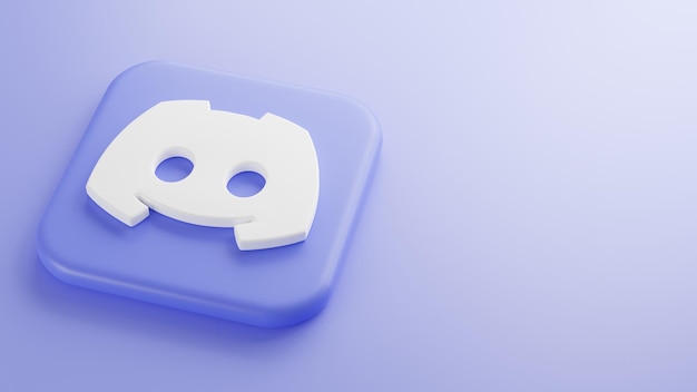 Discord background 3d rendering