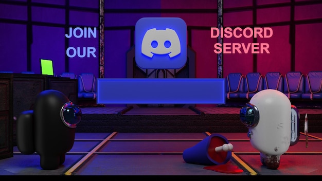 Photo discord banner among us with mockup