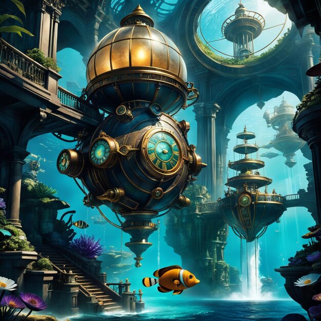 Discover Atlantis' hidden tech and ageless mysteries in a steampunk saga