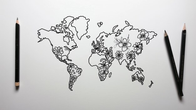 Premium Photo  Discover elegant outline drawings ranging from delicate 