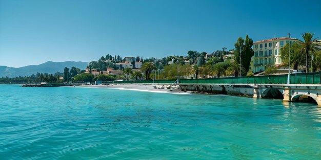 Discover the enchanting coastal town of Menton France with its picturesque seaside promenade and breathtaking Mediterranean vistas Concept Travel Menton France Coastal town