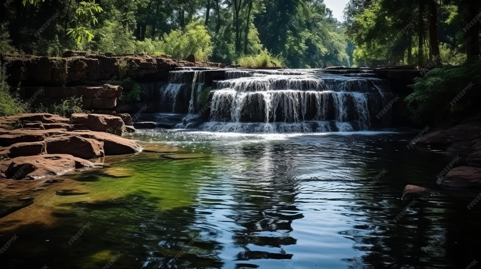 Premium Photo | Discover the Enchanting Huai Chan Waterfall A Hidden 