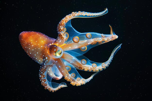 Photo discover the enigmatic allure of humboldt squid el generative ai