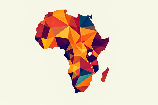 Foto scopri l'essenza dell'africa con una mappa affascinante
