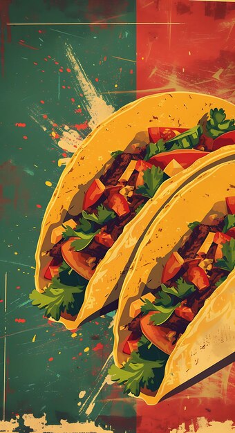 Photo discover the flavors of mexico with stunning food poster designs flyer menu concept collage art