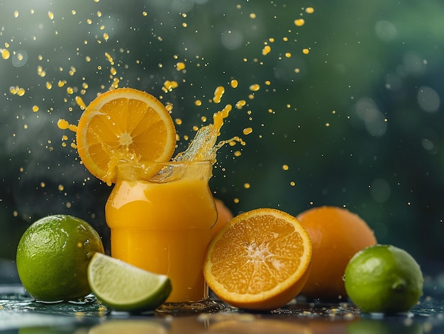 オレンジジュース と 新鮮 な ライム の 健康 的 な 益 を 発見 する