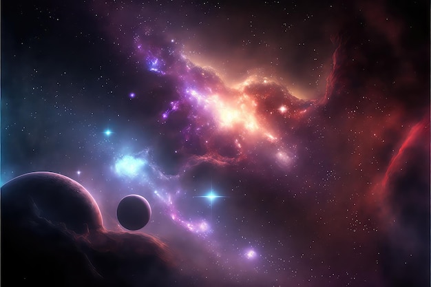 Discover the infinity of universe with space journey generative ai