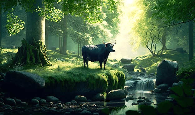 다양한 동물들이 자유롭게 돌아다니며 지구의 균형에 기여하는 푸른 숲의 마법을 발견하세요