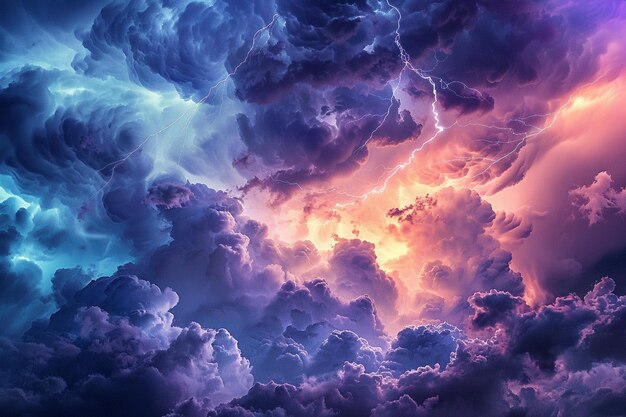 Discover the primal allure of a stormy sky with li generative ai