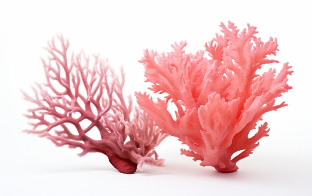 Discover the Secret Charms of Coral Beauty Isolated on White Background