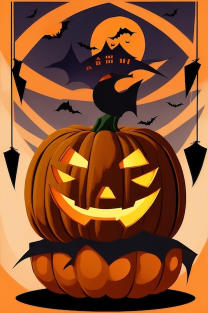 Discover spooktacular halloween designs featuring witches pumpkins and bats in vibrant orange and