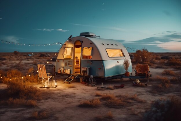 Discover the thrill of camping in the desert surrounded by breathtaking landscapes