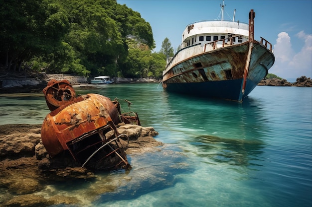 Photo discovering the diverse sealife in port vila harbor efate vanuatu underwater expedition in a sp