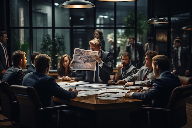 Discussie in de bestuurszaal