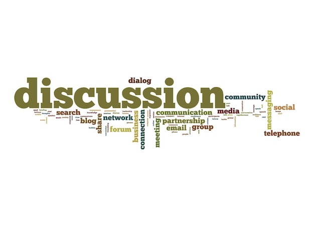 Photo discussion word cloud