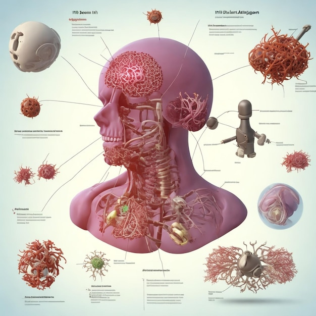 Photo disease ill symptoms ai generated