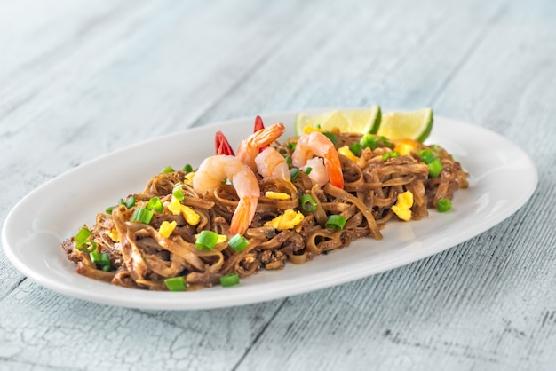 Dish of Pad Thai - Thai fried rice noodles