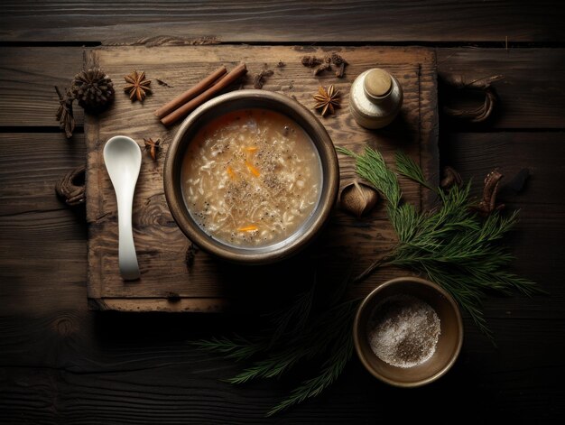 Dish Soup bowl autumn and winter vibes food display