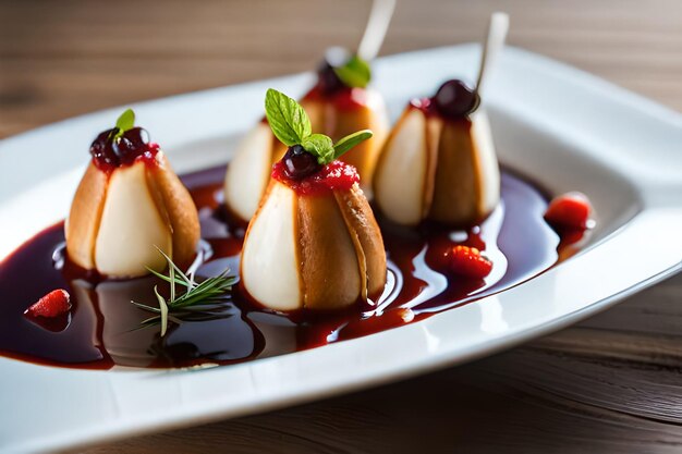 a dish of strawberry sauce with strawberries and a spoon.