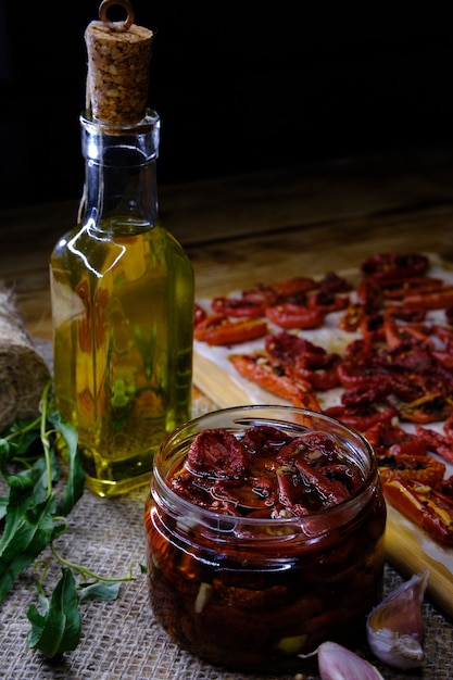 Dish of sundried tomatoes