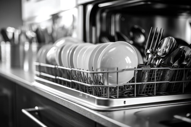 Dishwasher Machine in the kitchen professional advertising photography