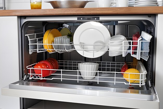 Dishwasher product photography white background