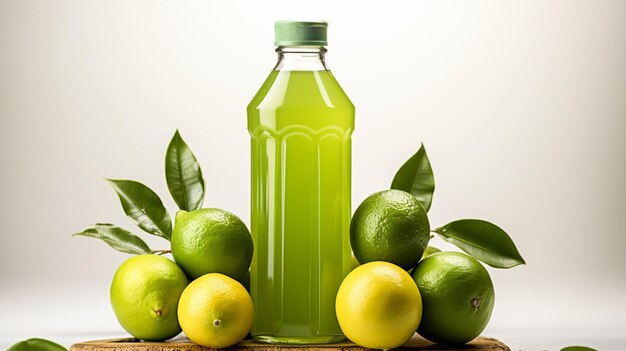 Dishwashing liquid on white background