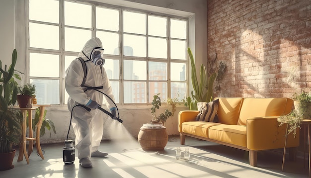 disinfecting in home