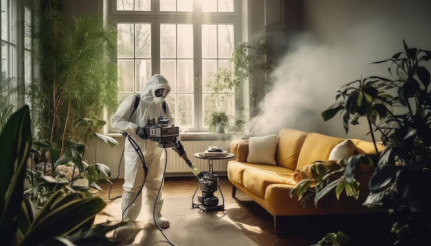 disinfecting in home