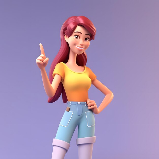 Disney style 3d cartoon characters