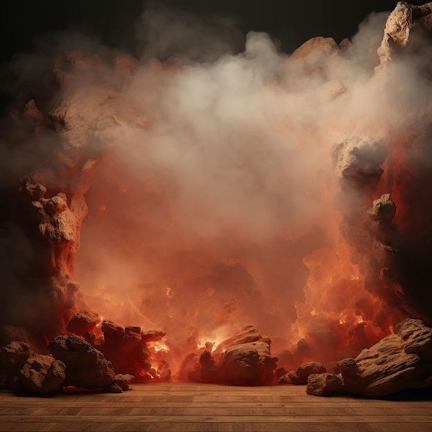 Display Background with Smoky Atmosphere Artistic and Mystical