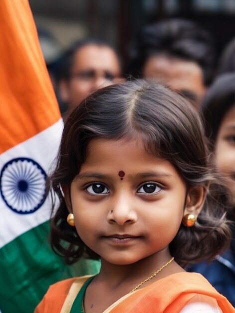 Display the Indian Flag with Pride Stock Images for Independence Day Generative AI